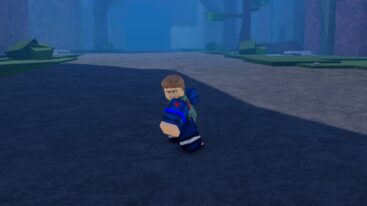 Roblox Wagarashi A Brown Haired Avatar In Blue Green Clothing Punching On Forest Path