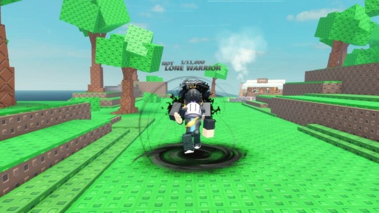 Roblox Huzz Rng Avatar Wearing Silver Helmet Levitating Due To Not Lone Warrior Lifting Him
