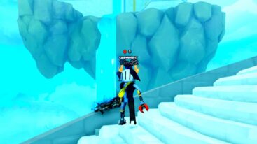 Roblox Sword Rng Avatar Wearing Silver Helmet Holding Black Glowing Sword
