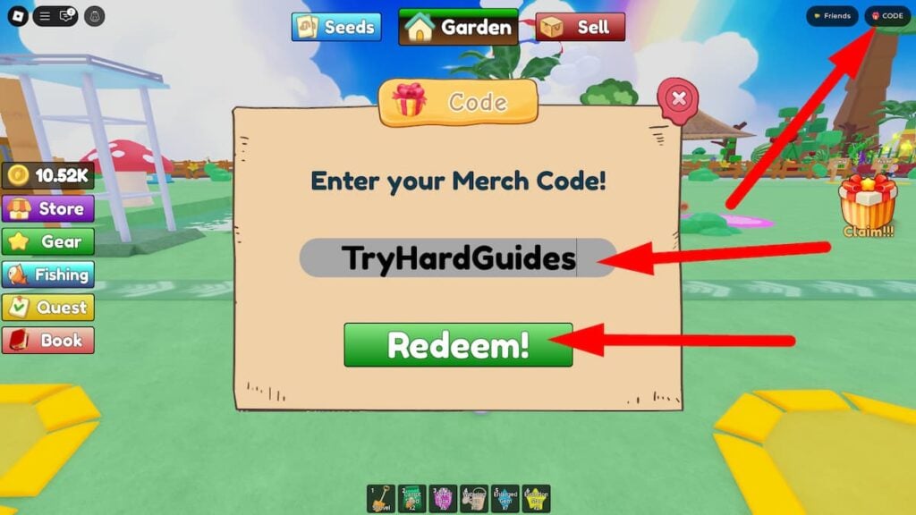 How To Redeem Codes In Grow Happy Garden Roblox