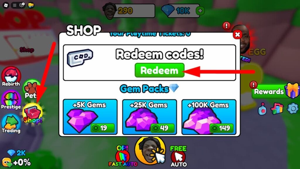 How To Redeem Codes In IShowSpeed Clicker Roblox