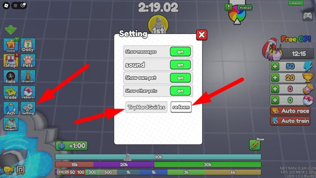 How To Redeem Codes In Italian Brianrot Race Roblox