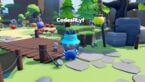 Roblox Labubu Evolution A Labubu Wearing A Blue Outfit Standing Just Before A Bridge