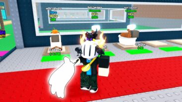Roblox Steal A Capybara Avatar Wearing Silver Helmet Holding Massive White Glove Standing In Front Of Three Capybaras