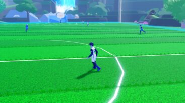 Roblox Strika Players On A Green Field Kicking A Ball
