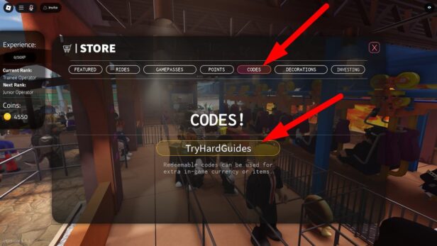 Coaster Operator Codes (August 2026) - Try Hard Guides