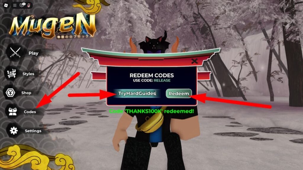 How To Redeem Codes In Mugen Roblox
