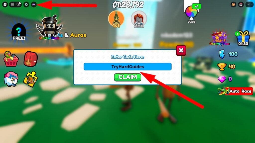 How To Redeem Codes In Tung Tung Race Roblox