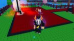 Roblox Anime Boss Raid Avatar Wearing Silver Helmet With Rohan Buma And Roku Fighters Facing A Red Portal