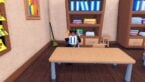 Roblox Are You Smart Avatar Wearing Silver Helmet Sitting On Desk In School Classroom