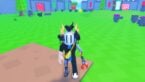 Roblox Build A Golem Army Avatar Wearing Silver Helmet And Claw Arm Stand Before Tons Of Golems Attacking