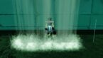 Roblox Dead Sewers Avatar Wearing Silver Helmet Standing Underneath A Waterfall In A Sewer