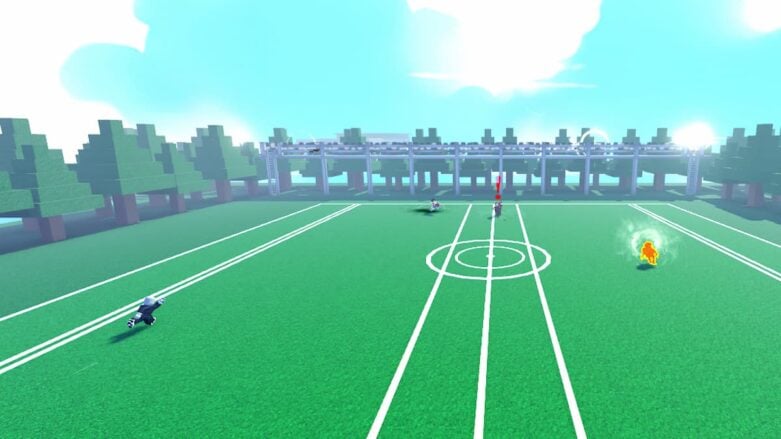 Roblox Dodgeball X Players Playing Dodgeball On Green Field
