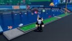 Roblox Loot Fish Avatar Wearing Silver Helmet Standing Near River Full Of Different Colored Types Of Fish