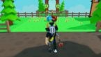Roblox My Pet Farm Avatar Wearing Silver And Metal Claw Standing Before Pets Finding Golden Coins