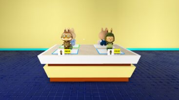 Roblox Popmarket Simulator Figures Standing On A Display Unit