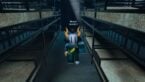 Roblox Squid Ding Avatar Wearing Silver Helmet And Green Clothing Standing Inbetween Bunk Beds