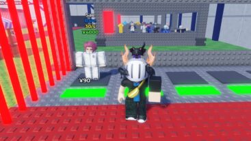 Roblox Steal A Blue Lock Character Avatar Wearing Silver Helmet Standing Near Red Lasers