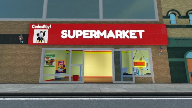 Roblox Supermarket Together A Red Signed Supermarket Closed To The Public