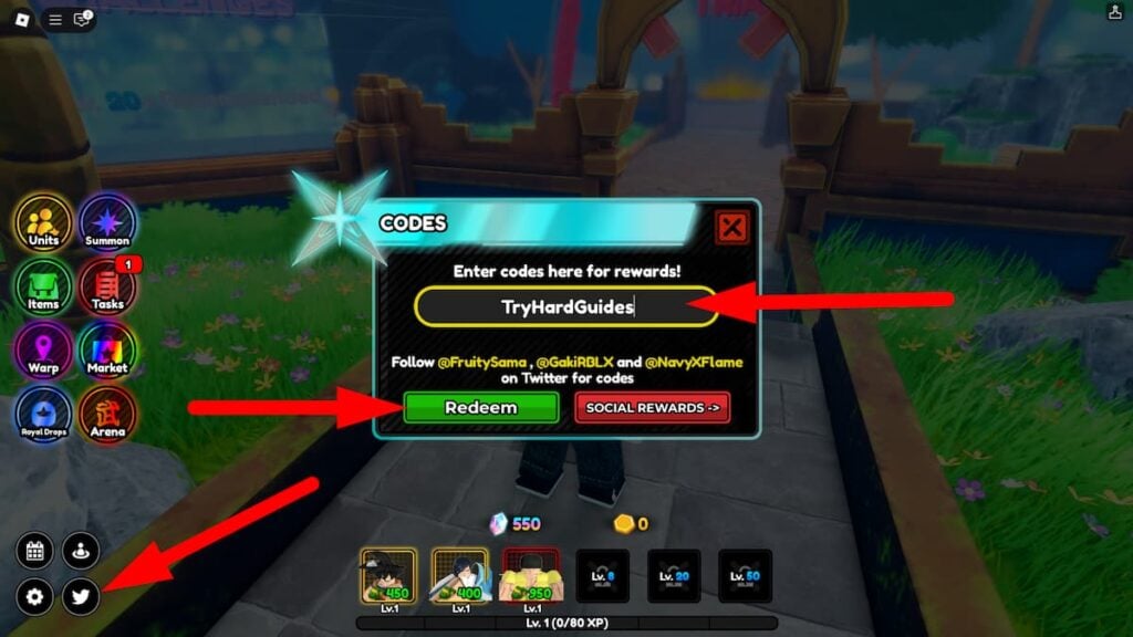 How To Redeem Codes In All Star Tower Defense X Roblox