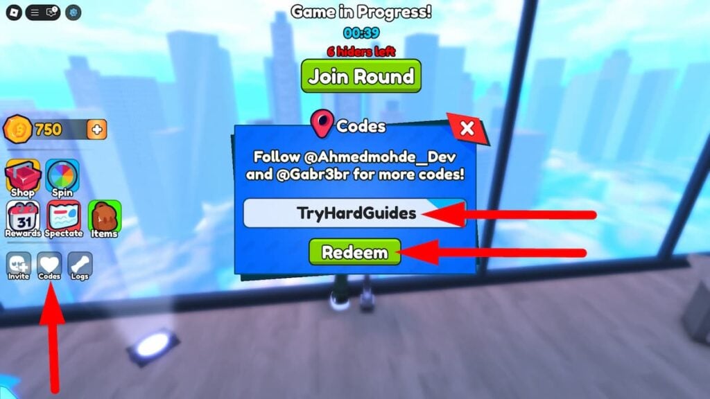 Chained Hide & Seek Codes (July 2025) How To Redeem Codes In Chained Hide Seek Roblox