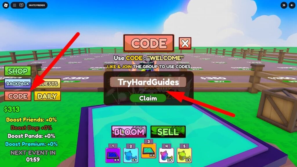 Happy Bloom Codes (July 2025) How To Redeem Codes In Happy Bloom Roblox