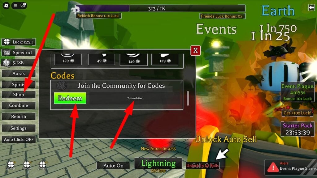 Max Your Aura Codes (July 2025) How To Redeem Codes In Max Your Aura Roblox