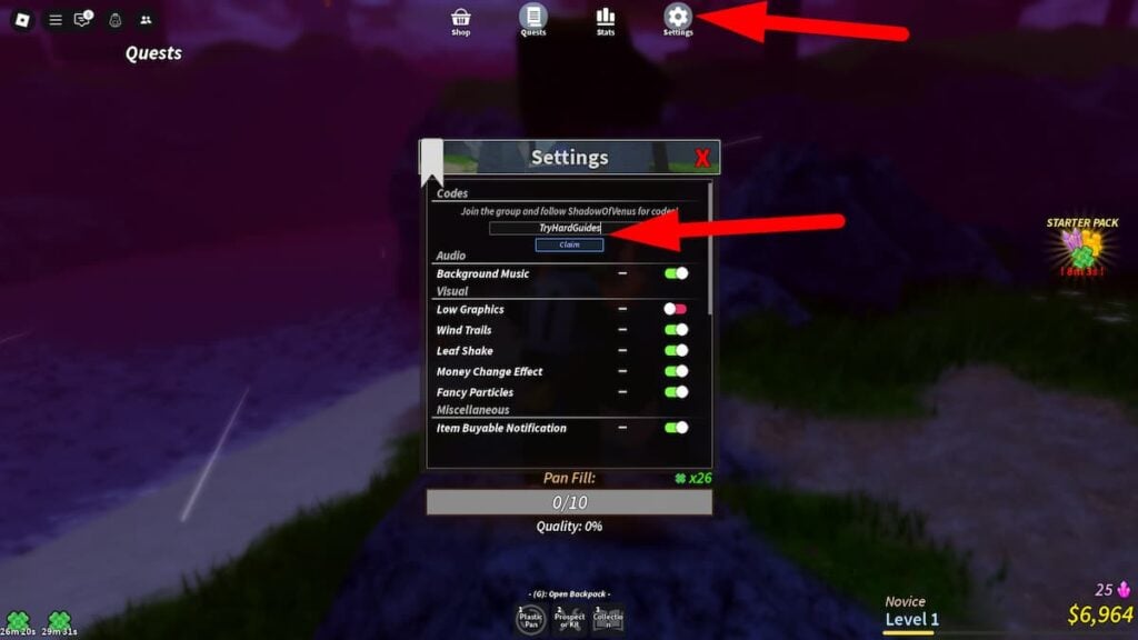 Prospecting Codes [July 2025) How To Redeem Codes In Prospecting Roblox