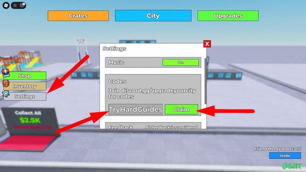 Upgrade Your City Codes (July 2025) How To Redeem Codes In Upgrade Your City Roblox