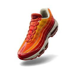 Fortnite Nike Air Max 95 'deep Red/orange Blaze' Shoes of Cosmetic Set Image