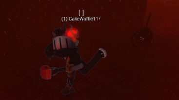 Roblox 18 Floors Avatar Wearing Silver Helmet Running For Dear Life In Red Room Being Chased By Black Insect Demon