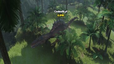 Roblox Be Dino A Giant Dinosaur In A Middle Of A Green Jungle