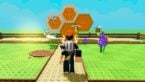 Roblox Build A Beehive Avatar Wearing Silver Helmet With Black Cat On Top Standing In Front Of Bee Hive With Bees Flying Around Flowers