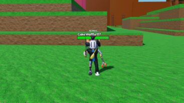 Roblox Every Second Add 1 Skill Point Avatar Wearing Silver Helmet Holding Sword Standing On Grass