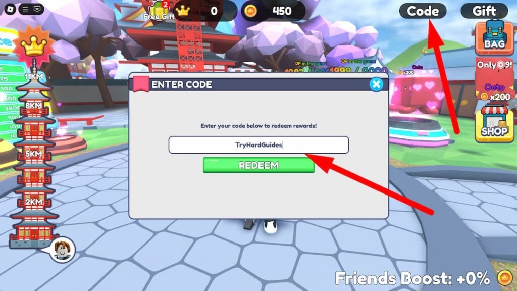 How To Redeem Codes In Anime Climb And Jump Roblox