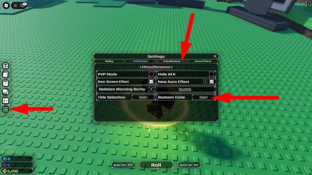 How To Redeem Codes In Sols RNG Roblox