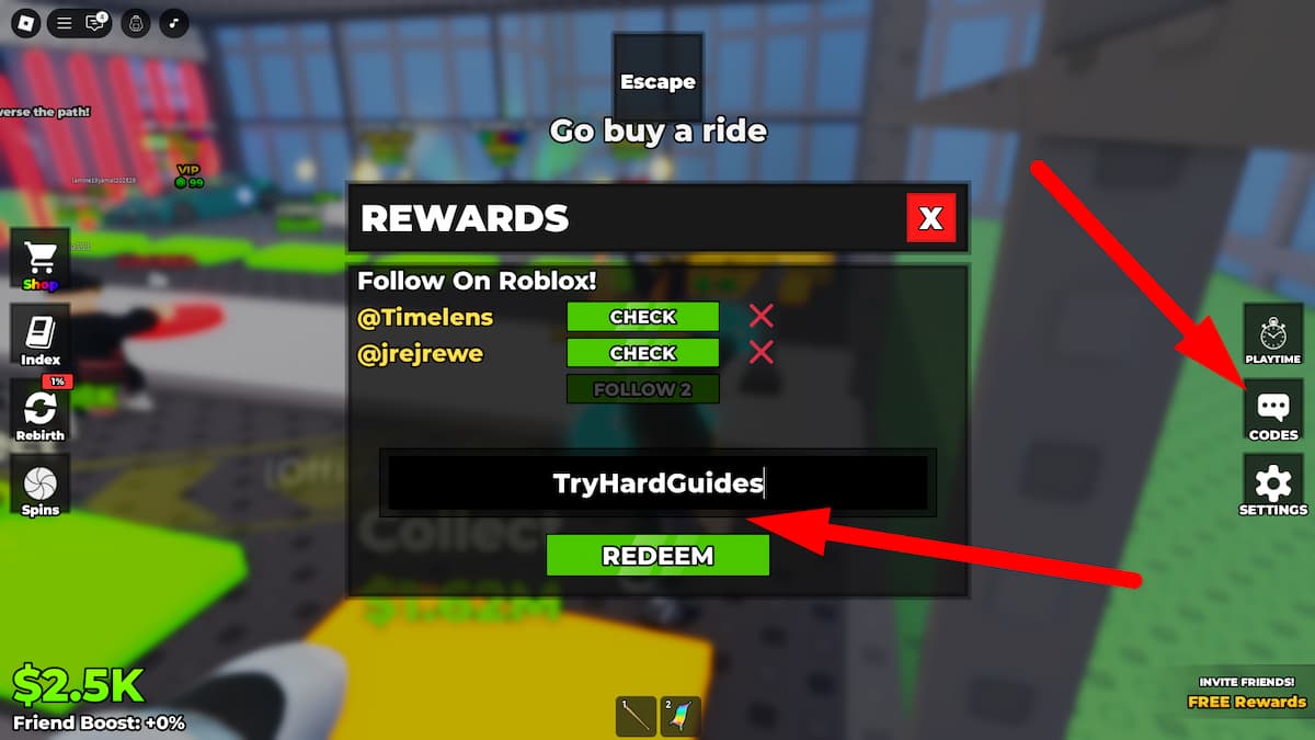 Steal a Ride Codes (June 2026) - Try Hard Guides