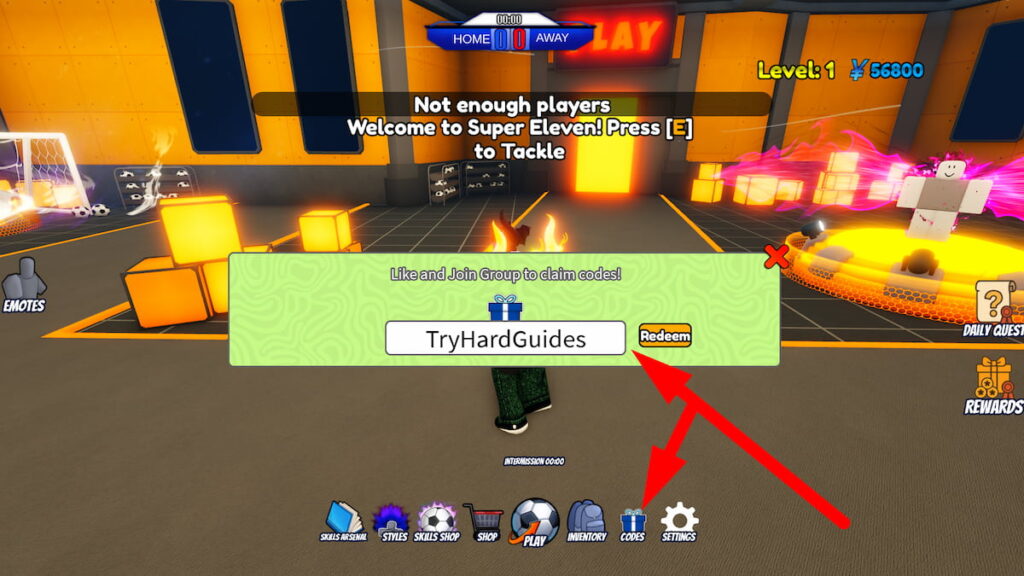 How To Redeem Codes In Super Eleven Roblox