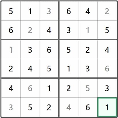 Mini Sudoku Answer 195