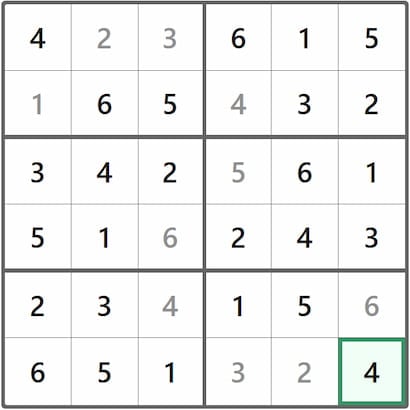 Mini Sudoku Answer 200