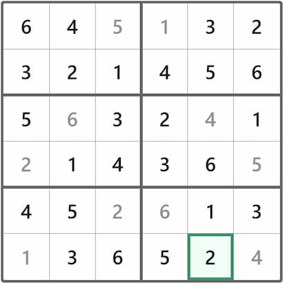 Mini Sudoku Answer 202