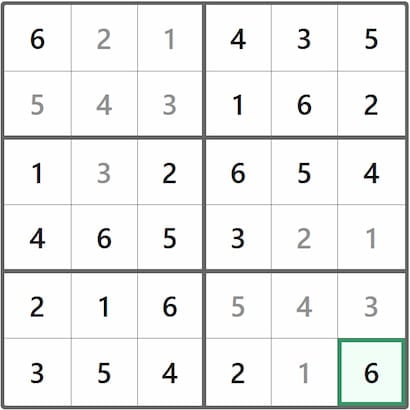 Mini Sudoku Answer 226