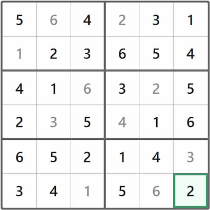 Mini Sudoku Answer 277