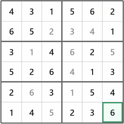 Mini Sudoku Answer 278