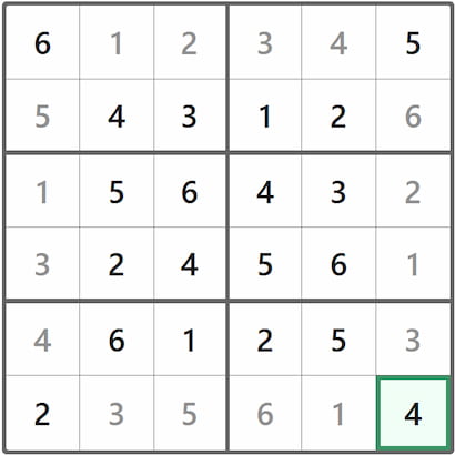 Mini Sudoku Answer 281
