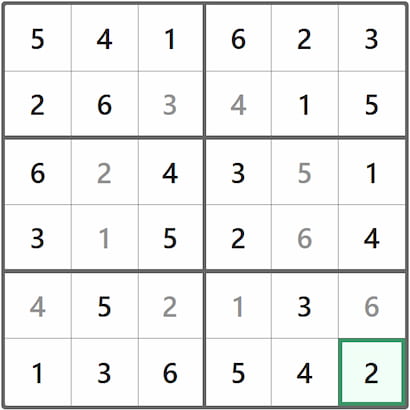 Mini Sudoku Answer 283