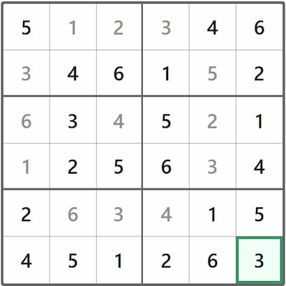 Mini Sudoku Answer 288