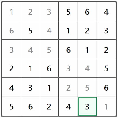 Mini Sudoku Answer 289