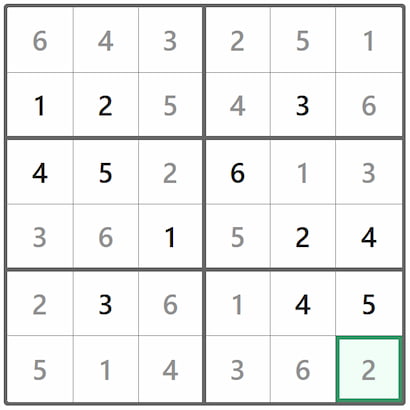 Mini Sudoku Answer 295