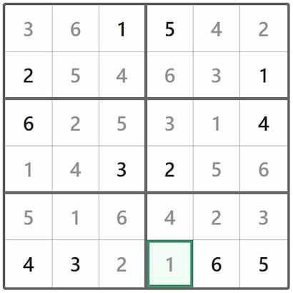 Mini Sudoku Answer 298